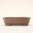 31cm Unglazed Bonsai Pot Oval | 31cm x 25cm x 8cm | Rectangle | Brown
