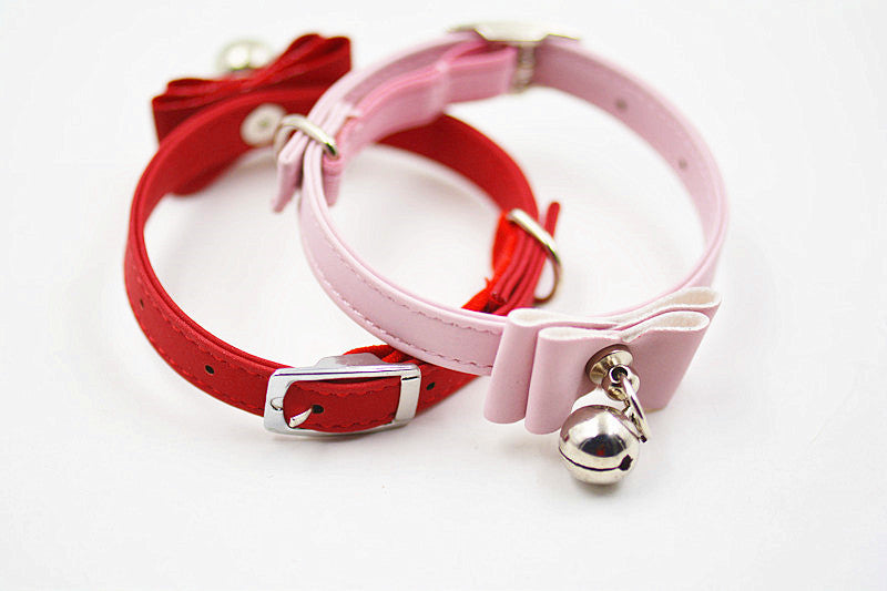 Correa para mascotas con lazo caliente, corbata de campana, cuello de campana lindo, collar de perro pequeño, collar, ventas directas de fábrica