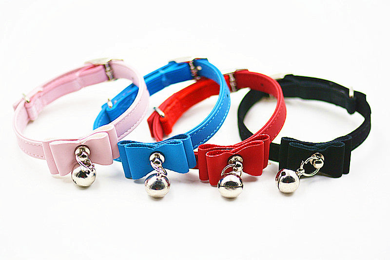 Correa para mascotas con lazo caliente, corbata de campana, cuello de campana lindo, collar de perro pequeño, collar, ventas directas de fábrica