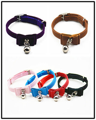 Correa para mascotas con lazo caliente, corbata de campana, cuello de campana lindo, collar de perro pequeño, collar, ventas directas de fábrica