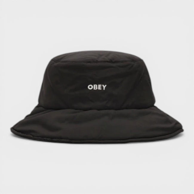 Logotyp-bucket hat svart vit