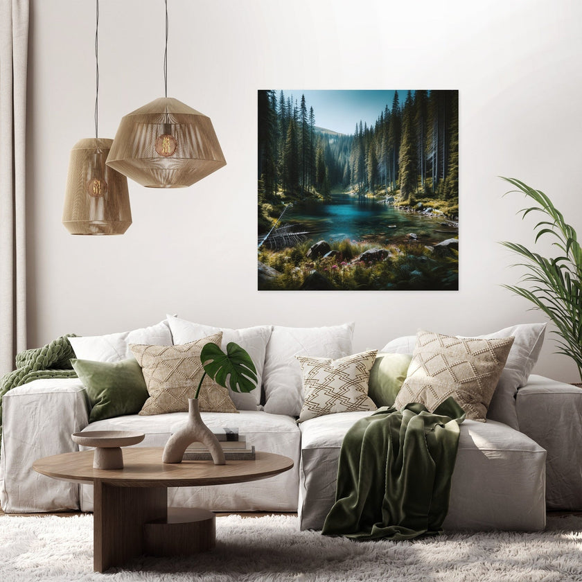 Hidden Mountain Lake Canvas