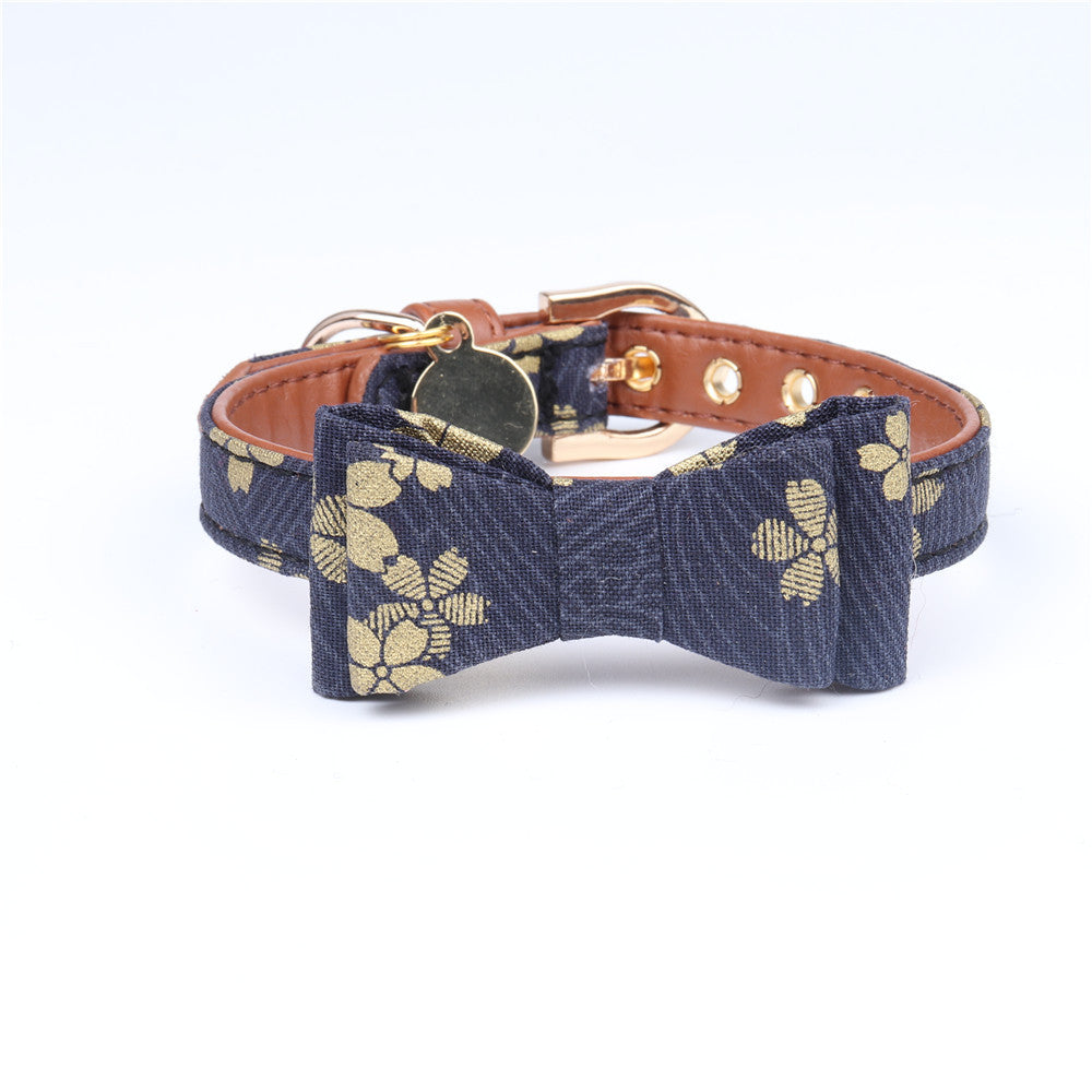 Haustierhalsband im japanischen Stil mit Bronzierung
