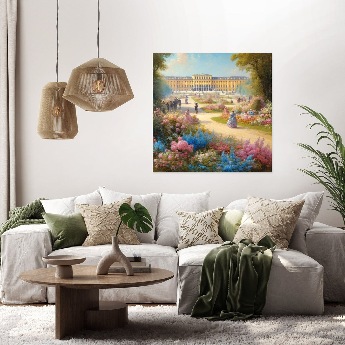 Spring at Schönbrunn Palace Canvas