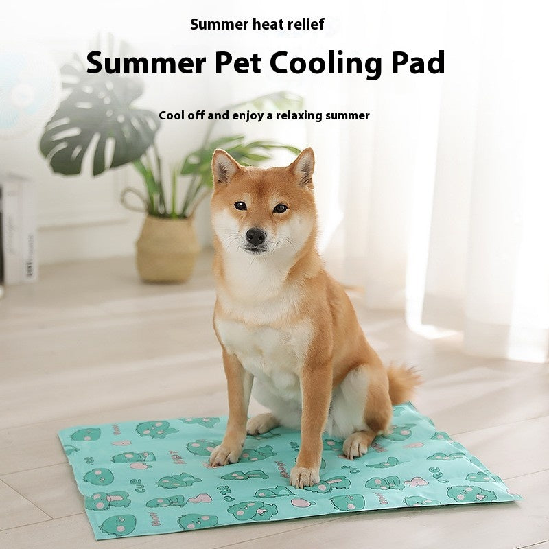 Alfombrilla de hielo refrigerante para perros, alfombrilla de hielo de gel, colchoneta impermeable para caseta