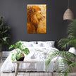 Contemplative Lion Canvas