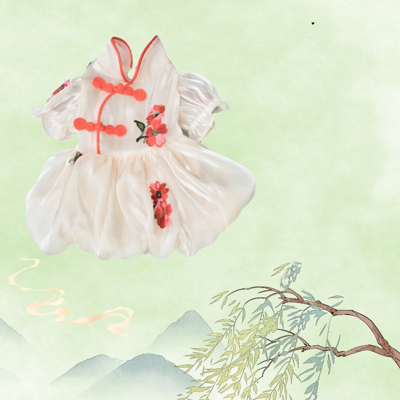 Cat Hanfu Clothes Pet Summer Thin Section