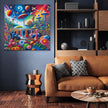 Galactic Garden Gala Canvas