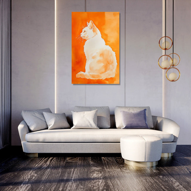 Majestätisches Katzen-Leinwandbild