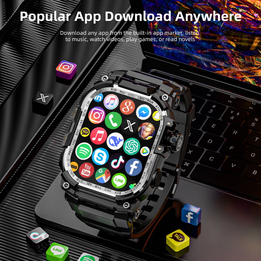 APPLLP 7 MAX Generoso Reloj Inteligente con Pantalla, Wifi y Cámara Extraíble