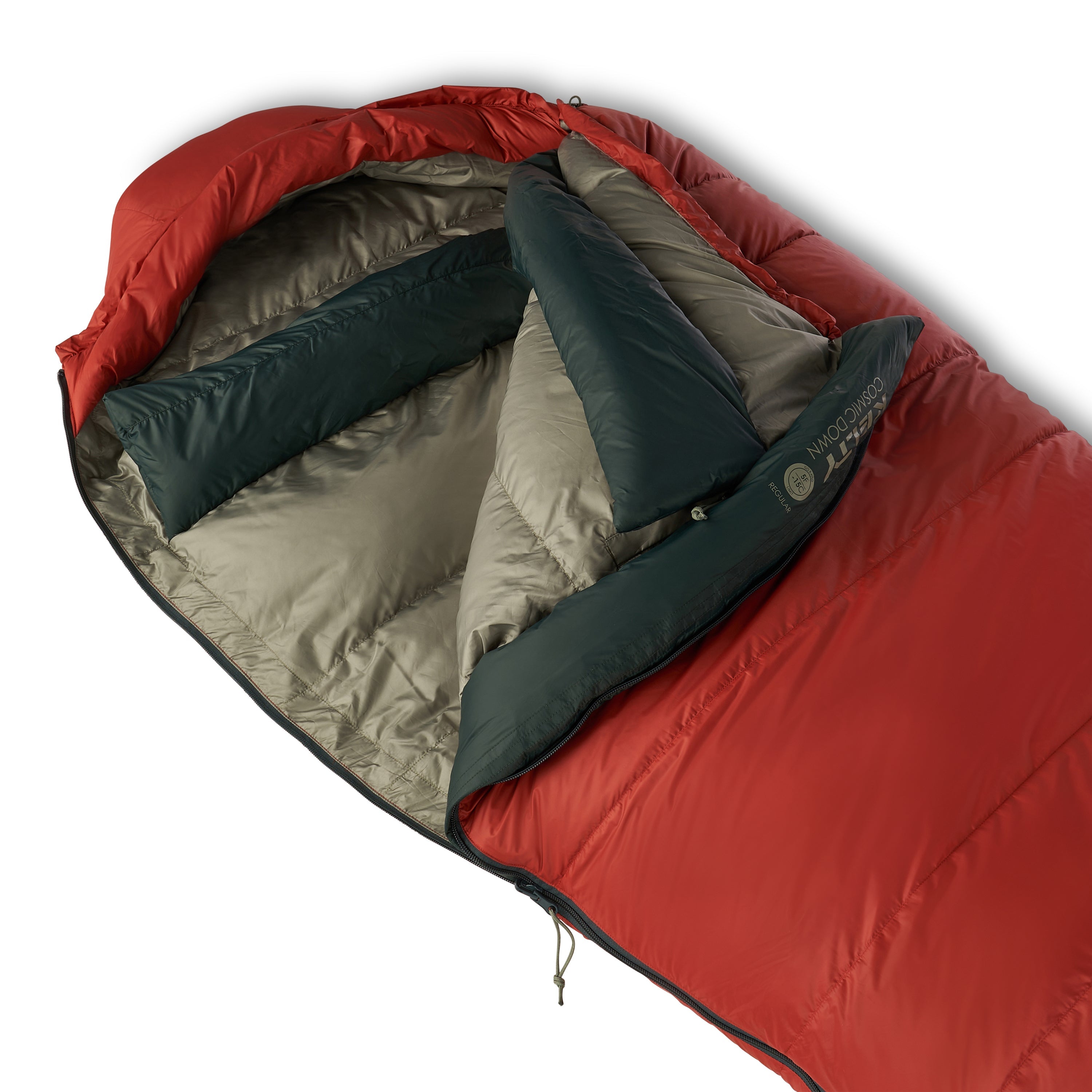 Saco de dormir Kelty Cosmic 0 grados 550 plumas, cierre derecho