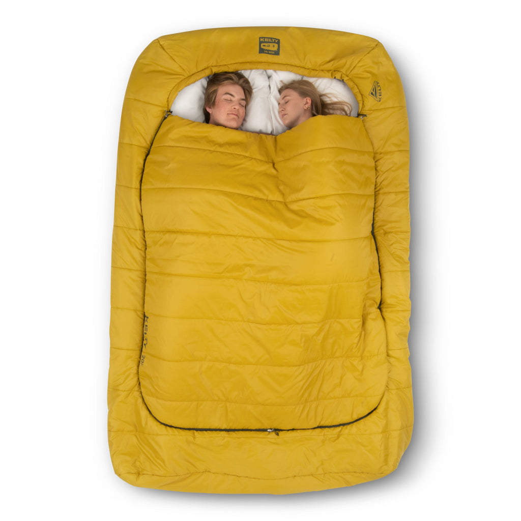 Kelty Tru Comfort Doublewide 20F Sleeping Bag in Olive Oil / Gamescape