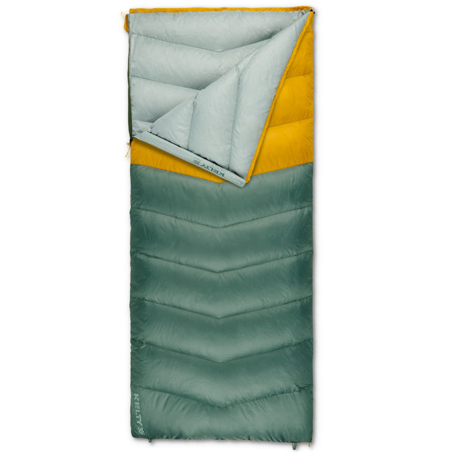 Kelty Galactic 30°F (-1°C) 550-Fill Daunenschlafsack - Einheitsgröße - Duck Green/Olive Oil