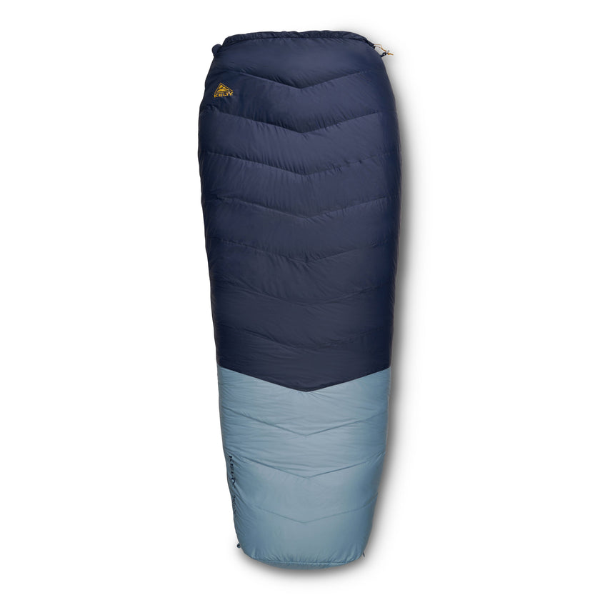 Kelty Supernova 20°F (-7°C) 550-Fill Down Sleeping Bag - Long, Right-Hand Zip - Pageant Blue/Windward Blue/Olive Oil