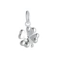 Four Leaf Clover Silver Charm