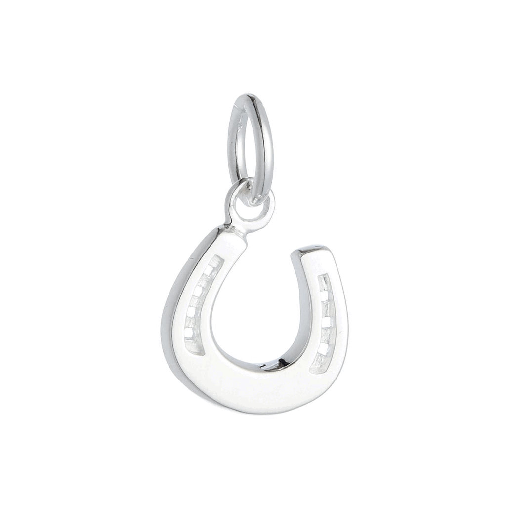 Horse Shoe Lucky Silver Charm