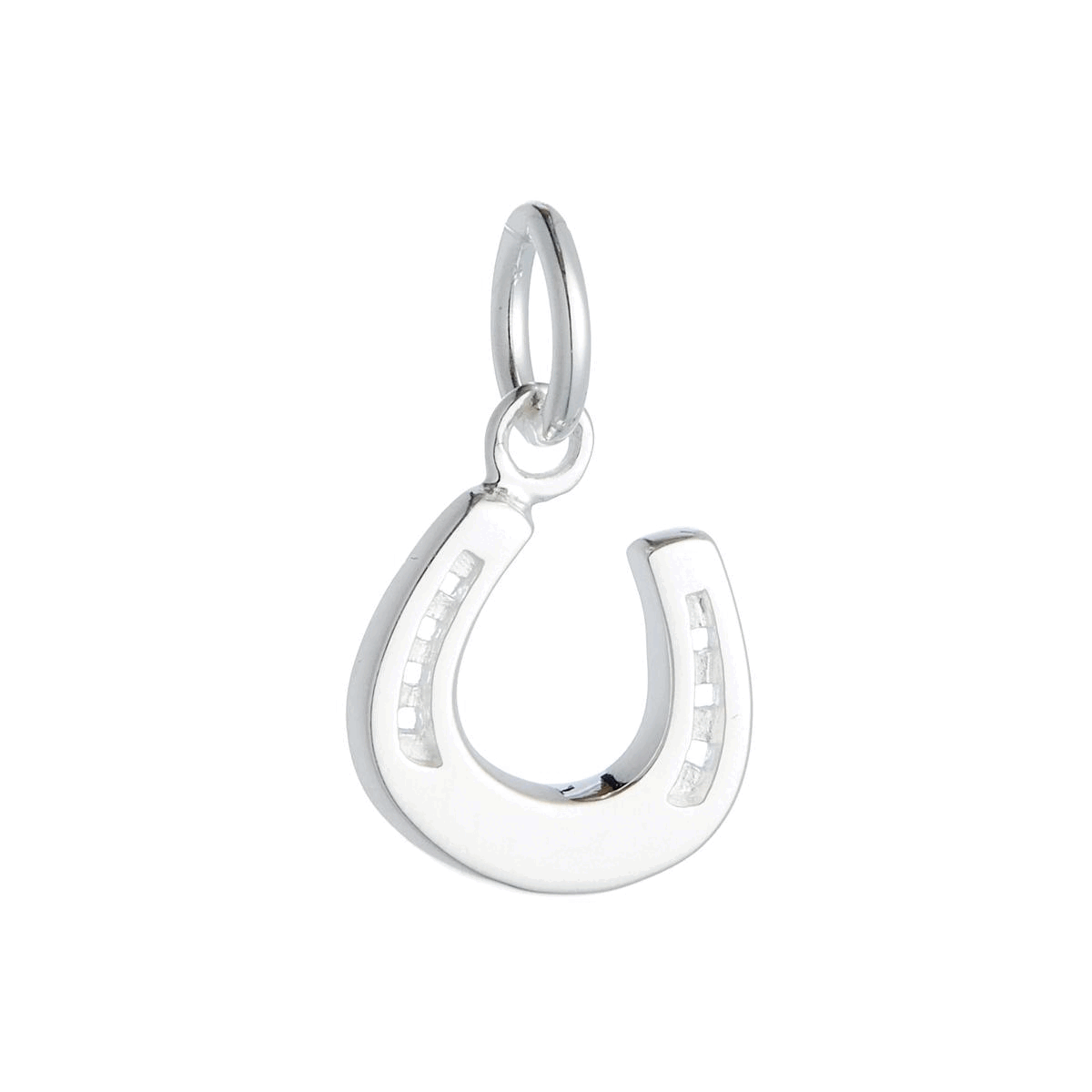 Horse Shoe Lucky Silver Charm