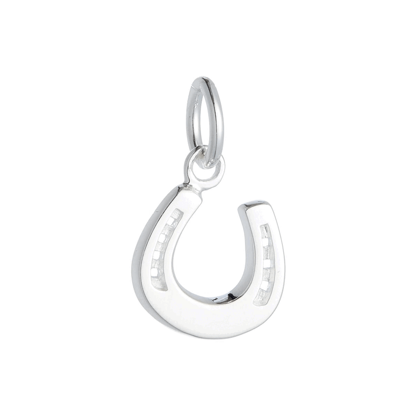 Horse Shoe Lucky Silver Charm