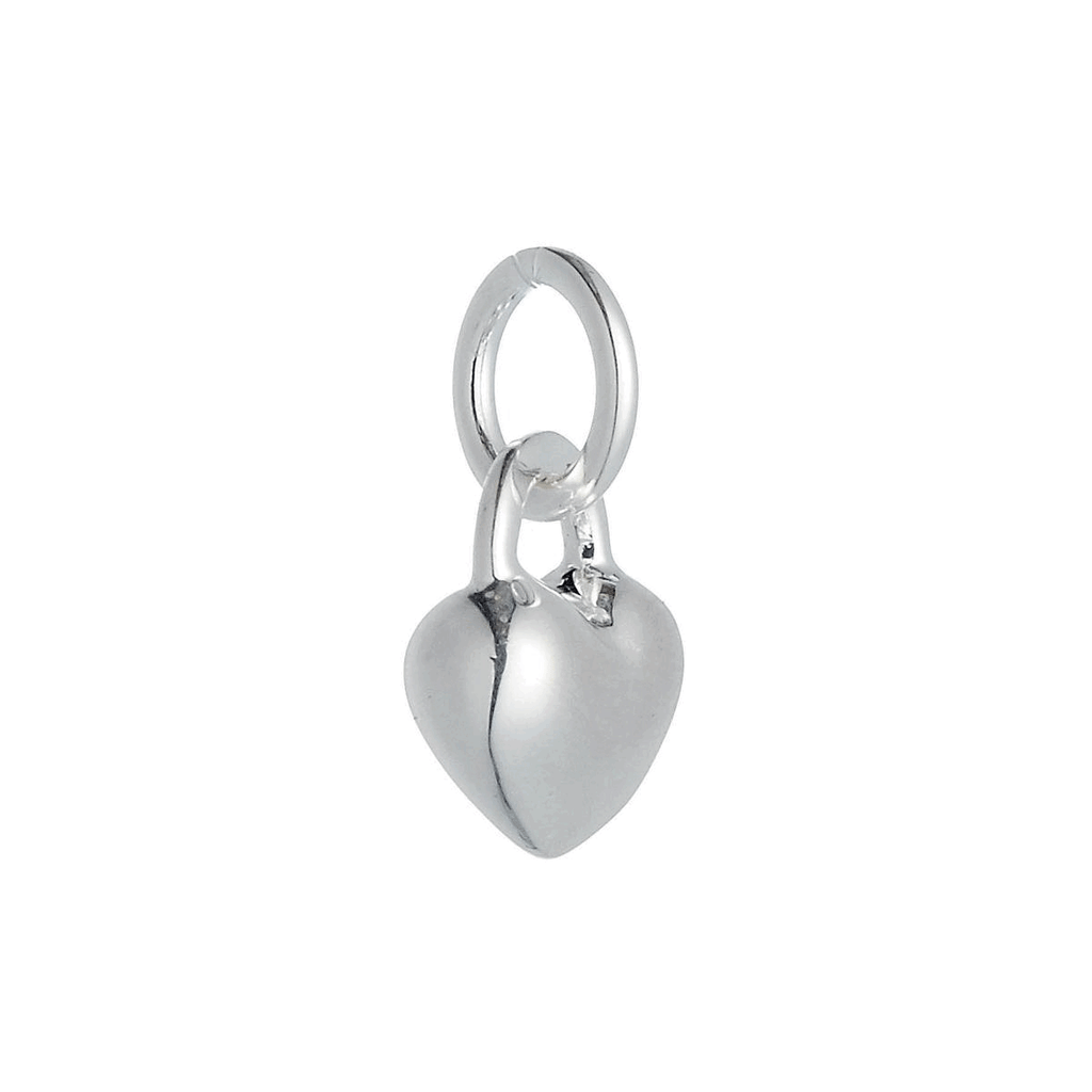 Love Heart Silver Charm