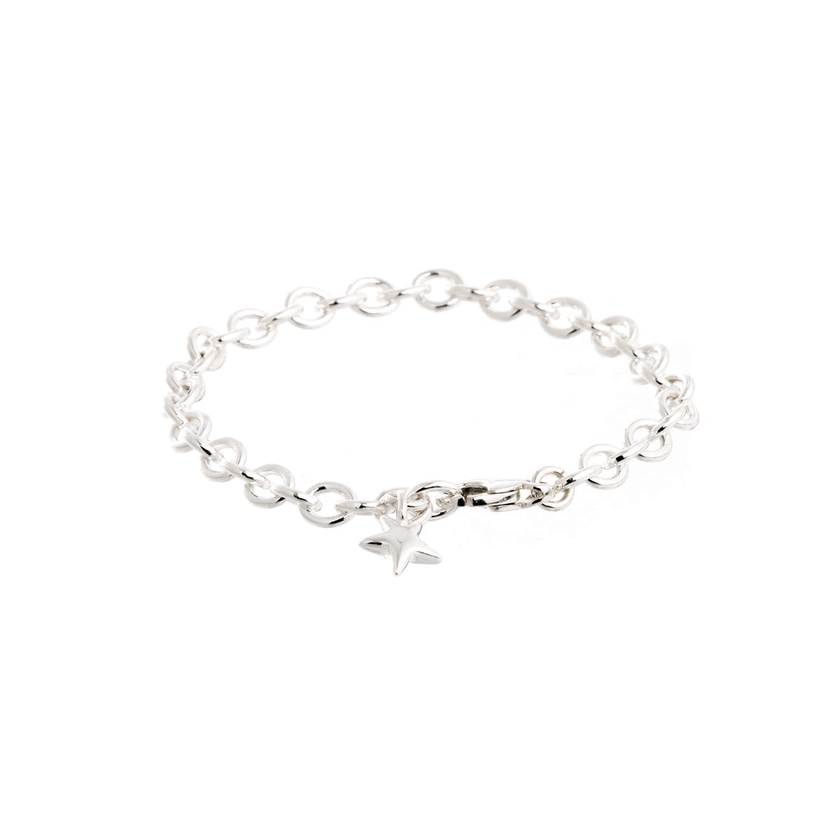 Mini Lifetime Silver Star Charm Bracelet
