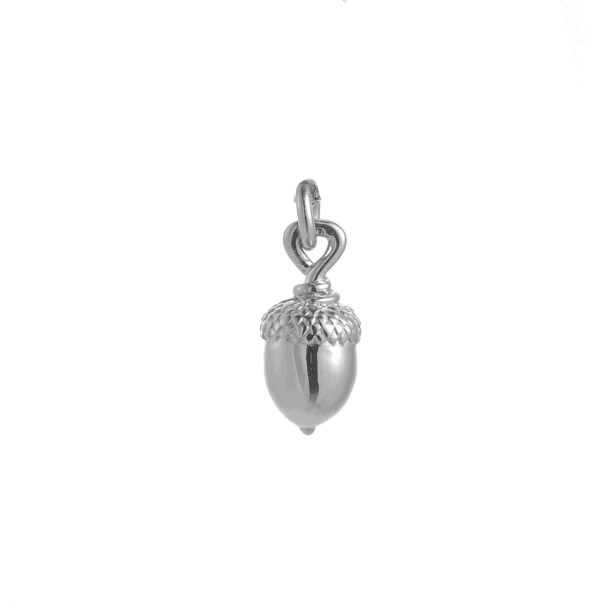 Acorn Silver Charm