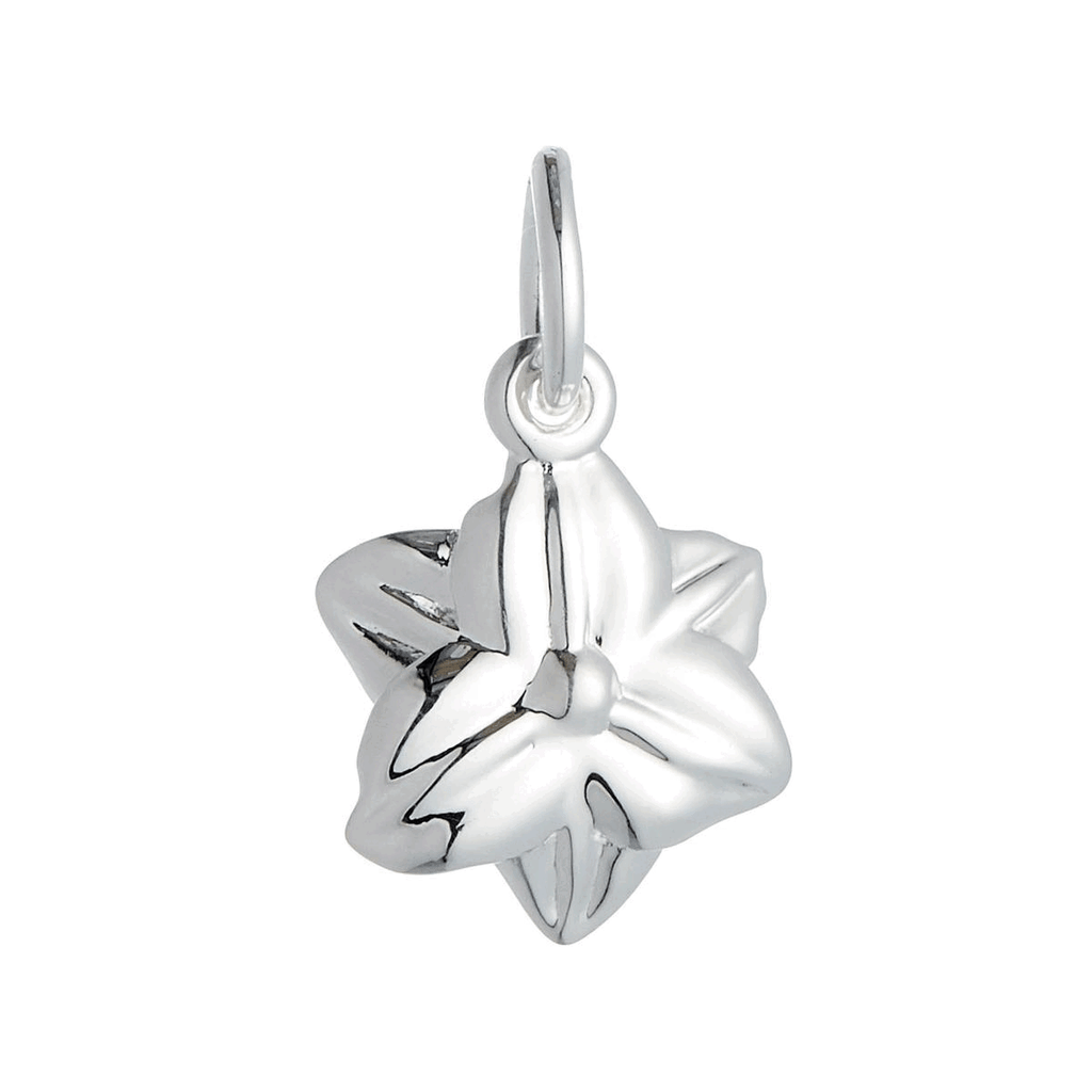 Daffodil Flower Silver Charm