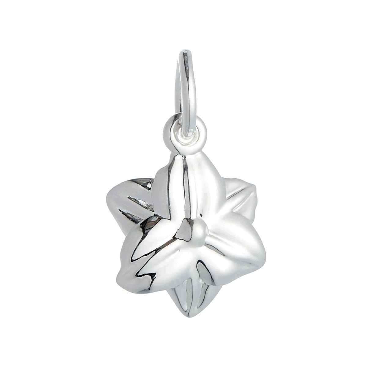 Daffodil Flower Silver Charm