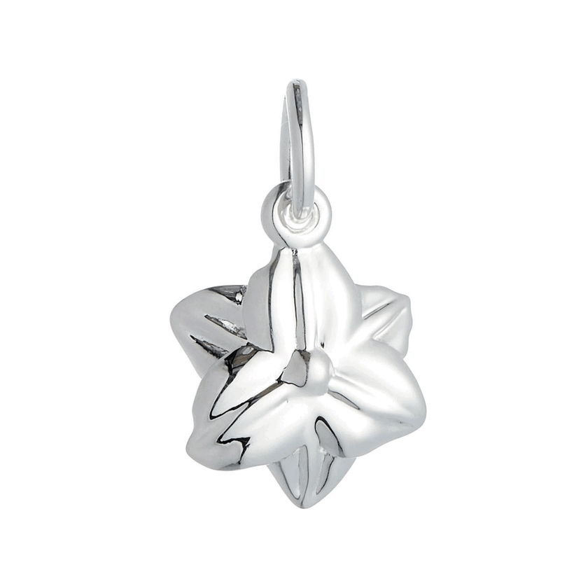 Daffodil Flower Silver Charm