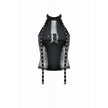 Dark in Love Gothic Mesh Panel Buckle Top