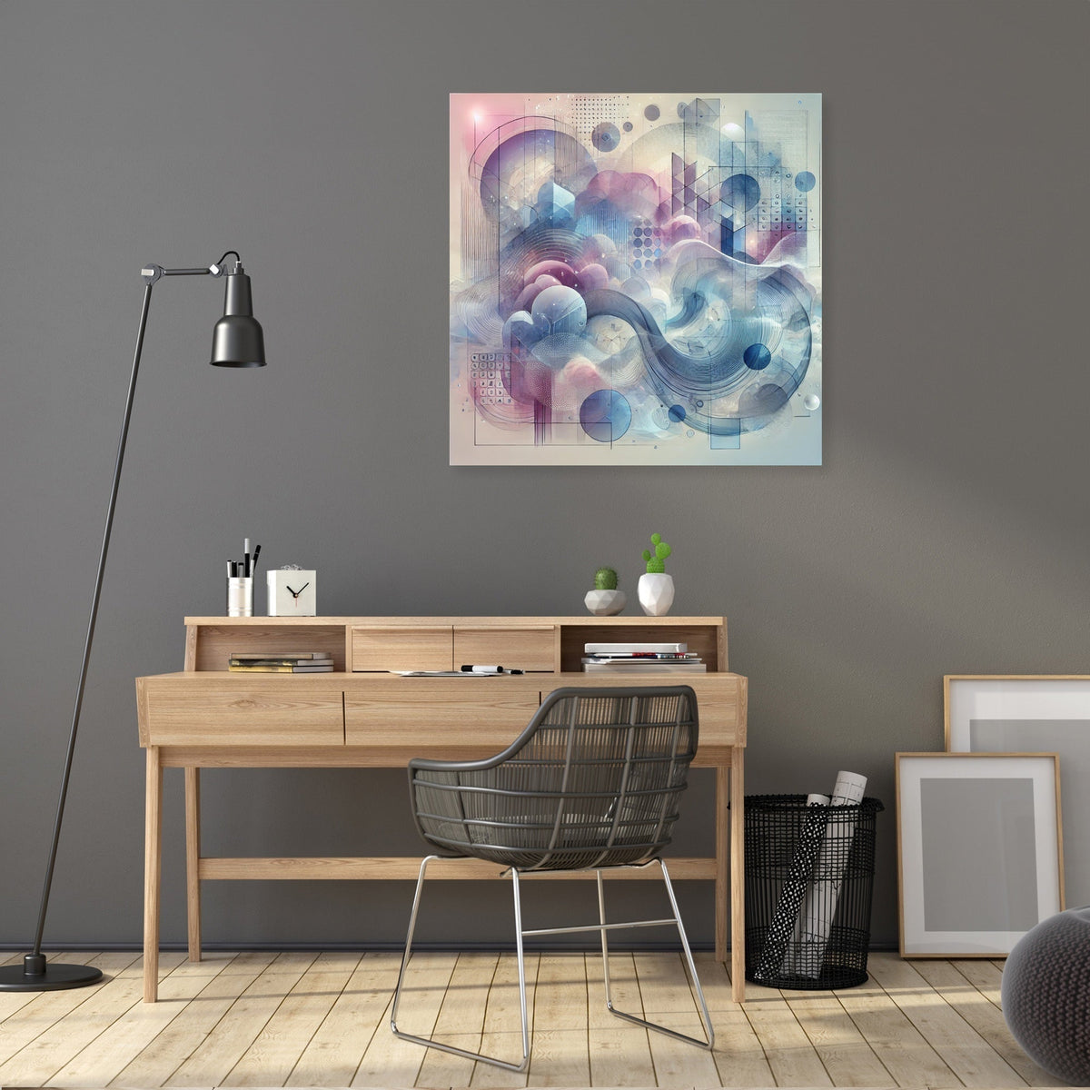 Dreamscape Layered Forms Canvas