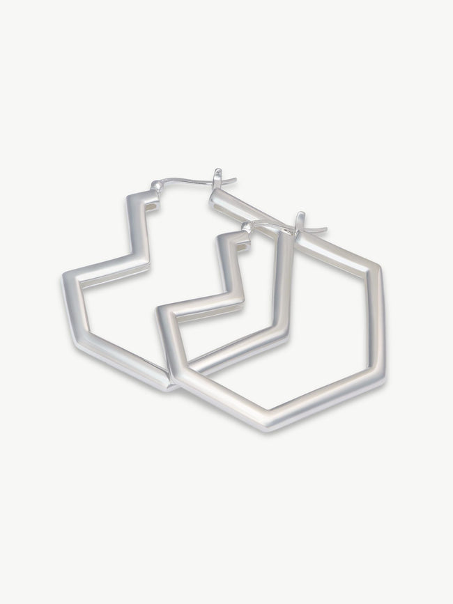 Sterling Silver hoop earrings – Daryl | No More Nobody