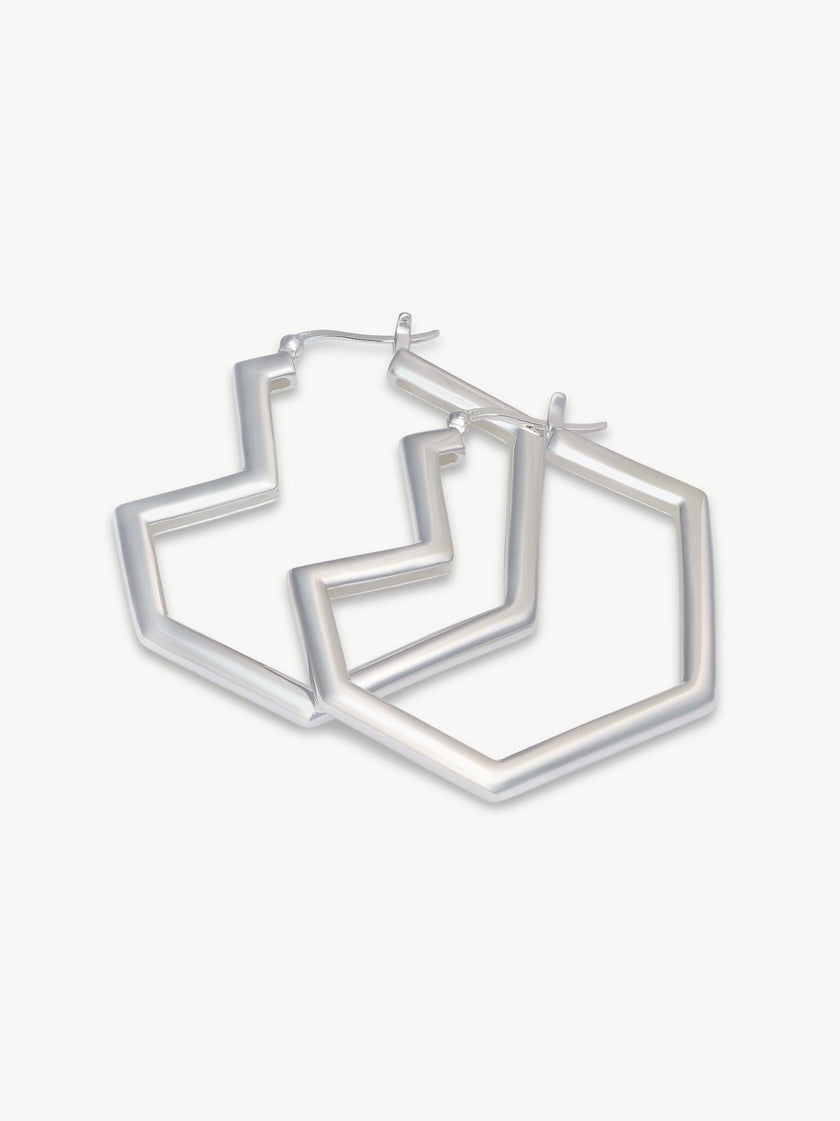 Sterling Silver hoop earrings – Daryl | No More Nobody