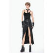 Dark in Love Punk Rib Cage Grommet Waist Cincher