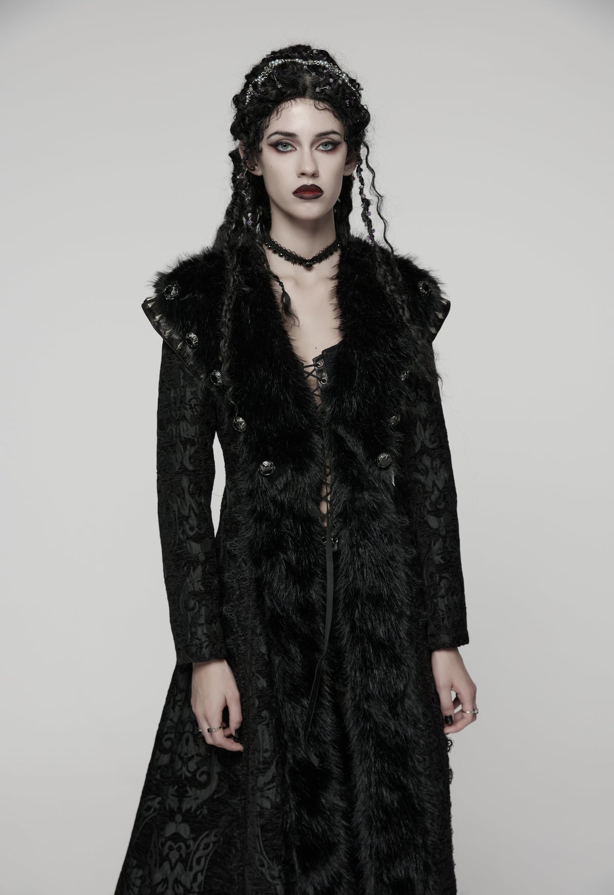 Punk Rave Goth Gorgeous Plush Coat