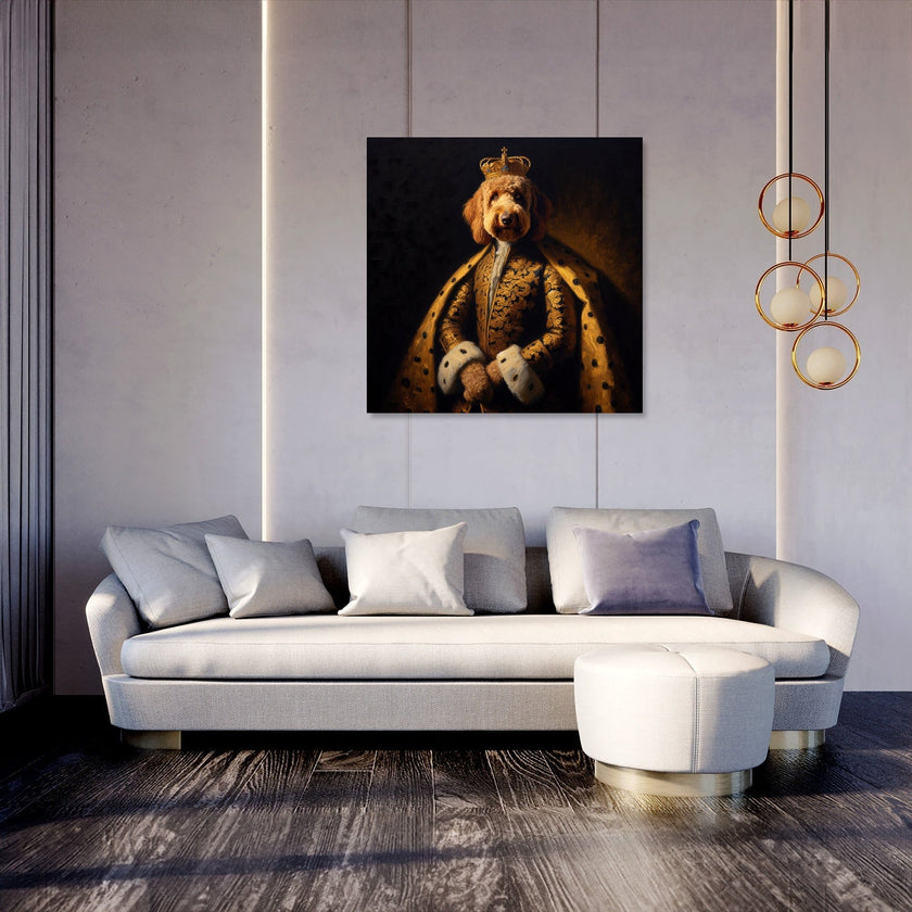 Regal Labradoodle Nostalgia Canvas