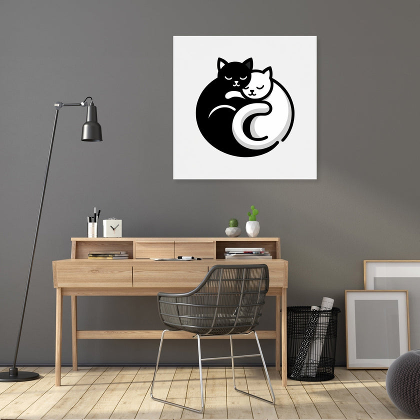 Cuddling Cats Canvas
