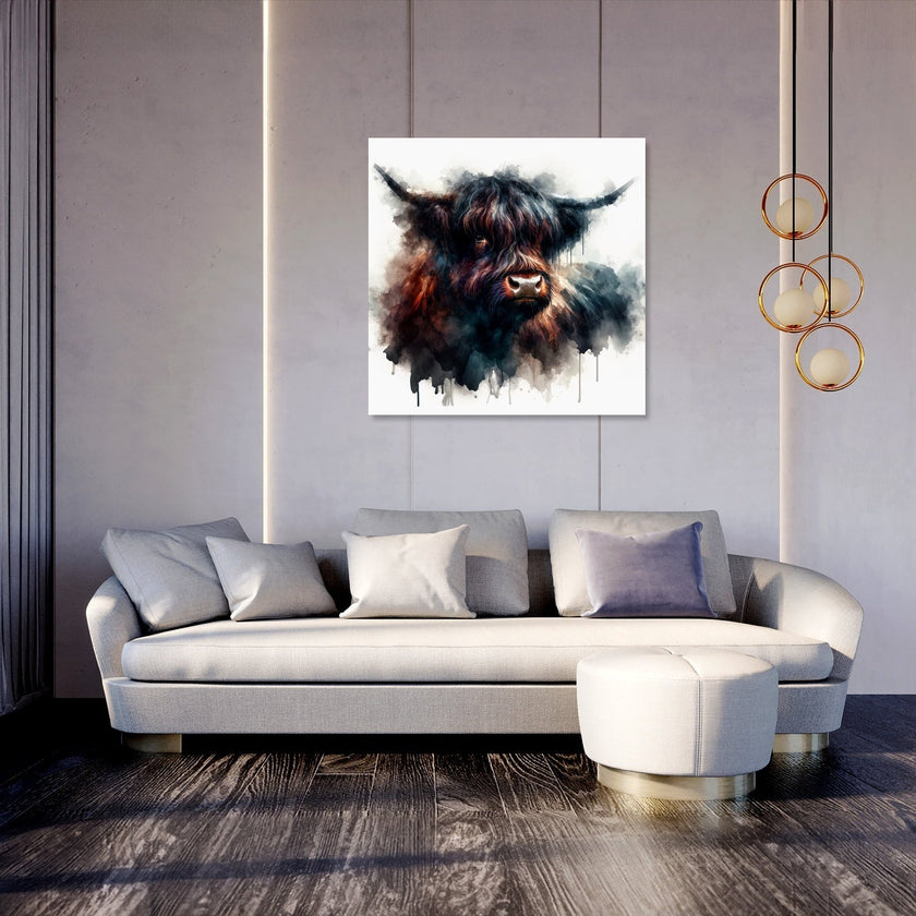 Highland Cow Soul Canvas
