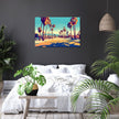 Golden Surf LA Canvas