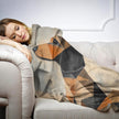 Cubist Dachshund Blanket
