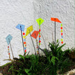 Large Garden Décor Ornaments Set of 3 'Kites with Tail'