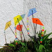 Large Garden Décor Ornaments Set of 3 'Kites with Tail'