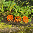 Garden Décor Ornament Stakes Set of 3 'Halloween Pumpkins'