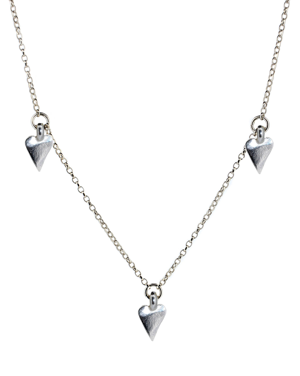 3 heart Charm Necklace