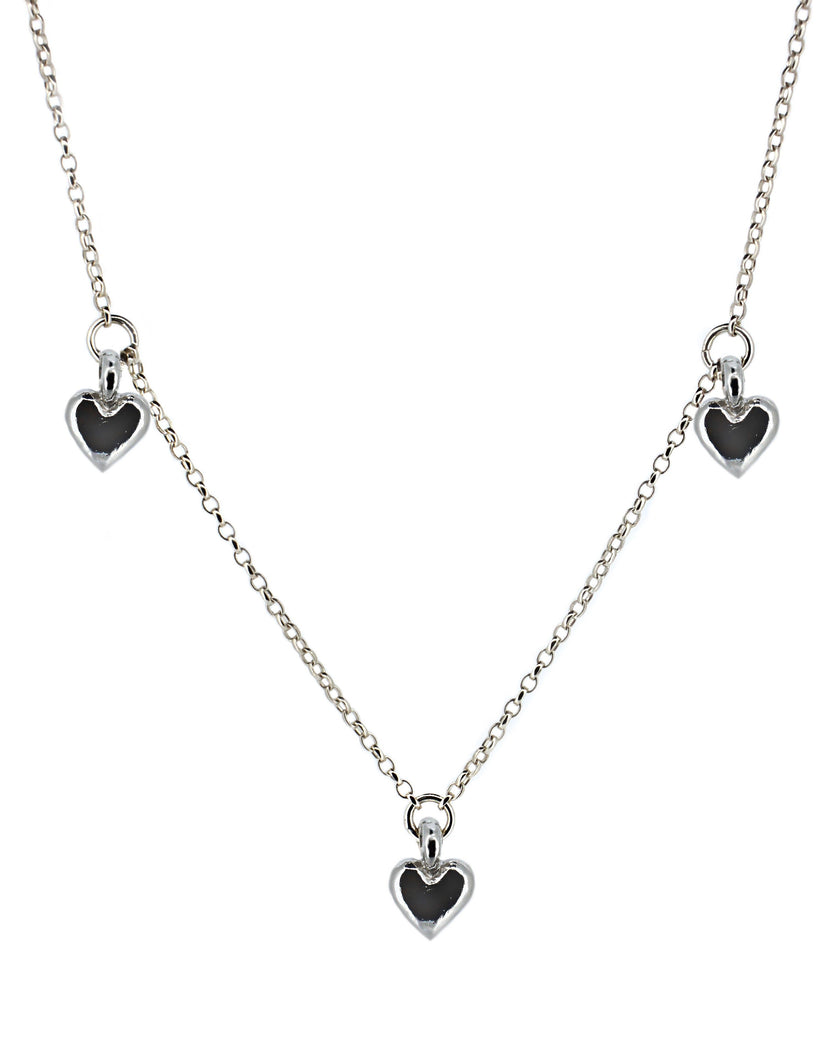 3 Sweet Heart Charm Necklace