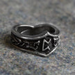 Peorth Letter P Rune Ring - Adjustable