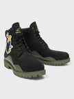 Timberland Heritage 6 Inch Waterproof Boot Black Nubuck Green