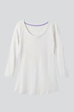 3/4 Sleeve Scoop Neck Cotton Modal T-Shirt