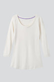 3/4 Sleeve Scoop Neck Cotton Modal T-Shirt