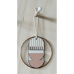 Geometric - Mini Mid-Century Wall Art - Pink & Natural Decoration - Contemporary Wall Decor
