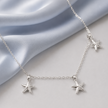 3 Seestern-Charm-Halskette